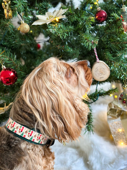 Handmade Christmas Baubles - Personalised pet portrait