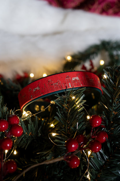 Cork X Biothane Collar- Winter Wonderland