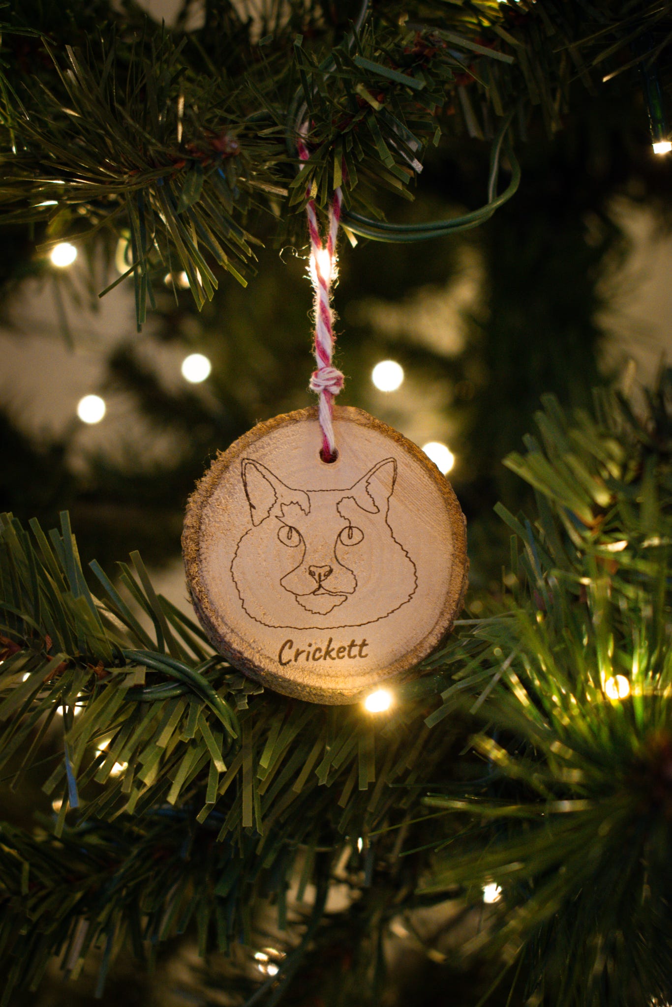 Handmade Christmas Baubles - Personalised pet portrait