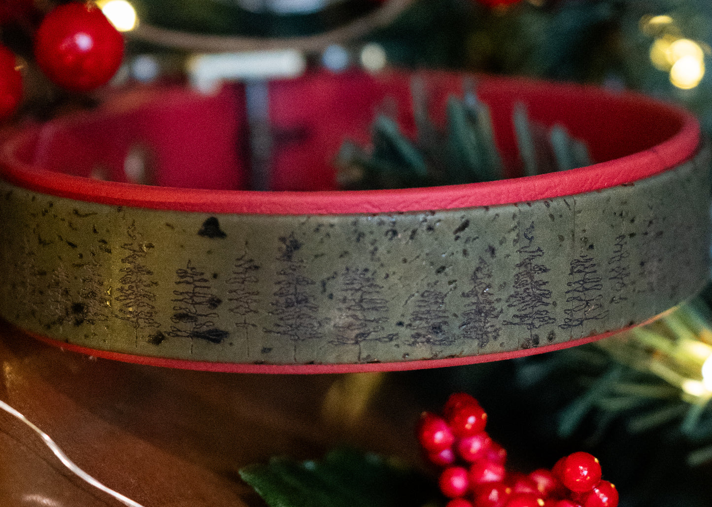 Cork X Biothane Collar- Elderbark