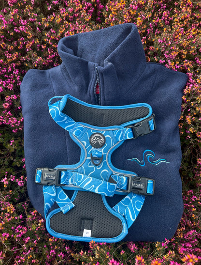 Blue Waves quarter zip